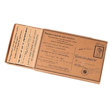 Imagem de oshhni Conjunto de carimbos de madeira citações motivacionais artigos artesanais estampados decorativos para professores projetos de arte scrapbooking, Style B