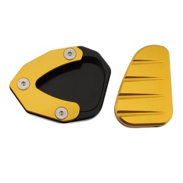 Imagem de oshhni Brace lateral Tripé Metal de kit de almofada largo com peças de reparo de chaves Acessório de modificação para 150m 150d Conjunto simples, Dourado