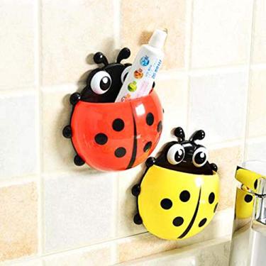 Imagem de Ladybug Sucker Toothrush Holder Crianças Crianças de Sucção Ganchos (90)
