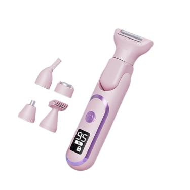 Imagem de Zialofi Trimer de biquíni de barbeador elétrico de barbeador elétrico liso e sedoso Corpo de barbeador de barbear no nariz para o salão de cabeleireiro de, Rosa