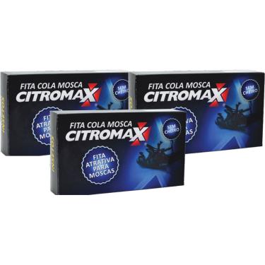 Imagem de Kit 3 Armadilha Adesiva Para Moscas Insetos E Mosquitos Fita 78cm Citromax Casa Pátio E Jardim