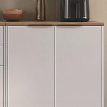 Imagem de Balcão em Aço com Tampo 2 Portas com Dobradiças Slow Motion Renova Itatiaia