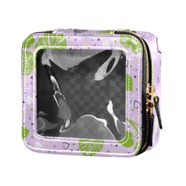 Imagem de Fitrendlovey Bolsa organizadora de maquiagem com grande claraboia e zíper estojo cosmético portátil para cuidados com a pele e itens essenciais de viagem, T17, one size