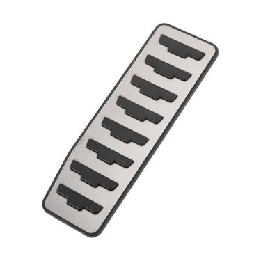 Imagem de REPAIROCK 1 peça de cobertura de pedais de apoio para os pés almofadas de pedal descanso de pé capa de pedal morto para Land Rover Range Rover Evoque 2012-2019 aço inoxidável prateado