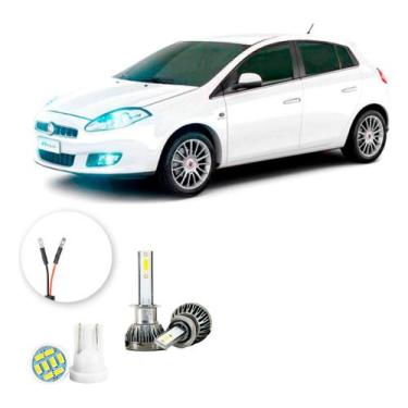Imagem de Ultra Led Nano 22000lm Fiat Bravo 2010-2016 Farol Milha H1 - LUXLED y3