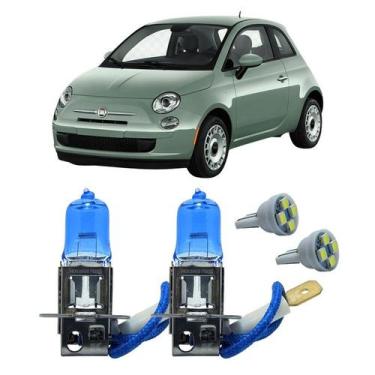 Imagem de Par Lâmpadas H3 12V 55W Super Branca 4300K Fiat 500 Mexicano - FullLig