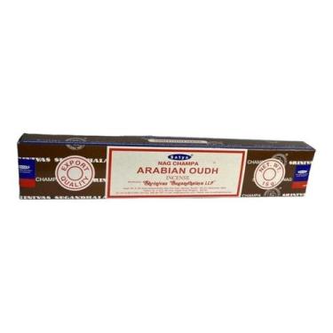 Imagem de Incenso Arabian Oudh Madeira Satya Massala Caixa com 12 Var - Lua Míst