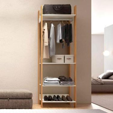 Imagem de Closet Para Roupas Com Cabideiro e Prateleiras em MDF 2,20m - Dalla Co
