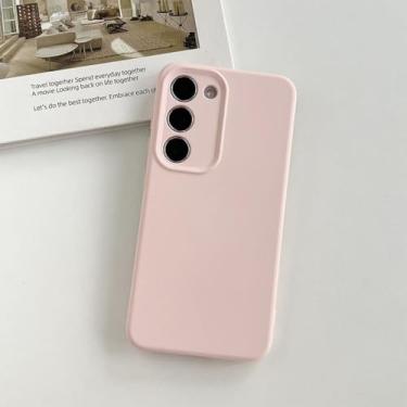 Imagem de Capa de silicone líquido macio de qualidade para Samsung Galaxy S24 S23 Plus S22 Ultra Lente protetora colorida, F, para Samsung S23Ultra