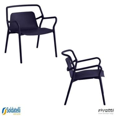 Imagem de Kit 2 Poltronas Outdoor Enjoy UV Empilhável Várias Cores - Rivatti, Pr