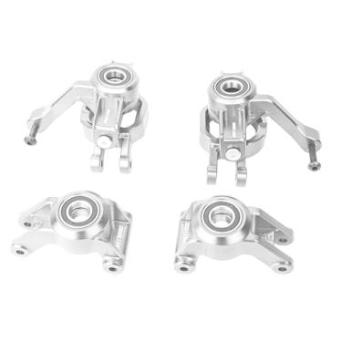 Imagem de BeaxTurbo Racing Upgrade Parts CNC Alu Front Spindle+Rear Wheel hub Carrier+C-Hub for LOSI DBXL-E 2.0 (Silver)