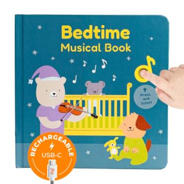 Imagem de Cali's Books Bedtime with Mozart - Livro de som para bebês. Livro musical interativo para bebês e crianças 1-3. Livro de dormir com música clássica para bebês. Vencedor do prêmio