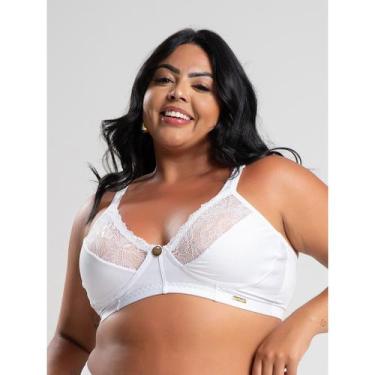 Imagem de Sutiã IMI Feminino Lingerie Sem Bojo Reforçado Conforto Renda Plus Siz