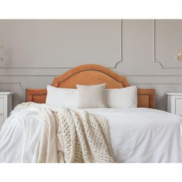 Imagem de Cabeceira Casal Provençal Luxo 140X60 Terracota Tachas Fumê