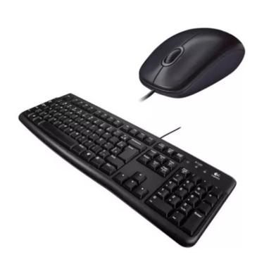 Imagem de Kit Teclado E Mouse Usb Logitech Mk120 Tecrado Mauser