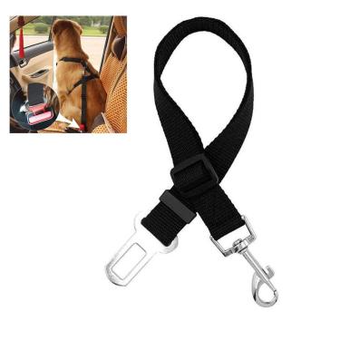 Imagem de Cinto De Segurança Cao Cachorro Pet Guia Coleira Animal De Estimaçao Carro Veiculo Viagem Pet Shop Transporte Seguro
