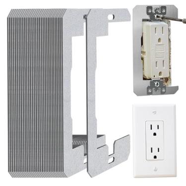 Imagem de QAUYETM 48 Espaçadores De Tomada Elétrica Para Caixa Elétrica, Placas Nivelamento Dispositivo Encaixe Embutido, Placa Parede, Plugue Solto E Reparo Interruptores
