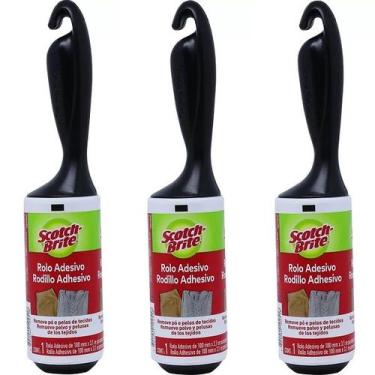 Imagem de Kit com 3 Rolos Adesivo SCOTCH-BRITE 3M