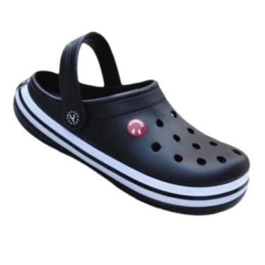 Imagem de Sandália Croc's Babuche Yvate Unissex Papete Leve e Confortável, Preto