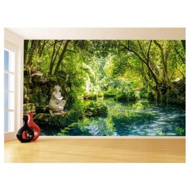 Imagem de Papel De Parede 3D Paisagem Cachoeira Florestas 3,5M Nch257 - Você Dec