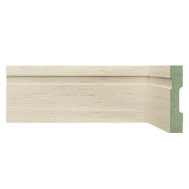 Imagem de Kit Rodapé de MDF 10 Barras Frisadas de 10cm x 2,40m Rende 24 Metros Moldufama Decapê Provence