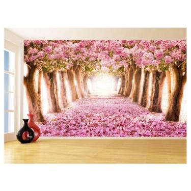 Imagem de Papel De Parede 3D Estrada Caminho Paisagem 3,5M Nes134 - Você Decora