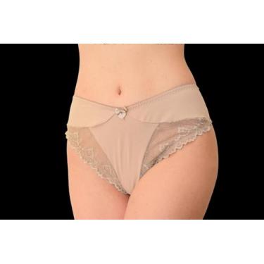 Imagem de Kit 3 Calcinha Carol com detalhes em renda - Lua Nua Moda Íntima , Nud