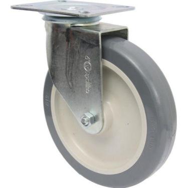 Imagem de Rodizio Giratorio Placa 6pol. R612 Bp Pvc Anti Risco 85kg Por Roda - R