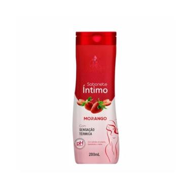 Imagem de Sabonete Íntimo Morango, Sensação Térmica, 200ml, pH Balanceado, Uso Externo