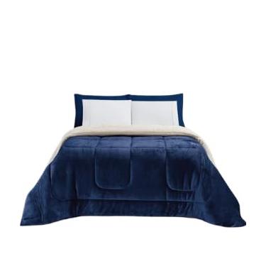 Imagem de Cobertor Coberdrom Dupla Face Sherpa e Flannel – Ultra Macio, Térmico, Luxuoso – Casal Ideal para Inverno