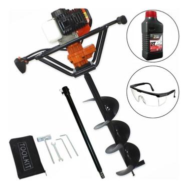 Imagem de Perfurador De Solo Vulcan Vps520 S 52cc 2,5hp Broca 80x15cm