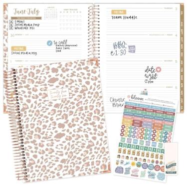 Imagem de bloom daily planners Agenda de Ano Acadêmico Hardcover 2025-2026 (21,6 cm x 28 cm) (julho de 2025 a julho de 2026) - Organizador de objetivos de tarefas - Livro de agenda inspiradora mensal e semanal