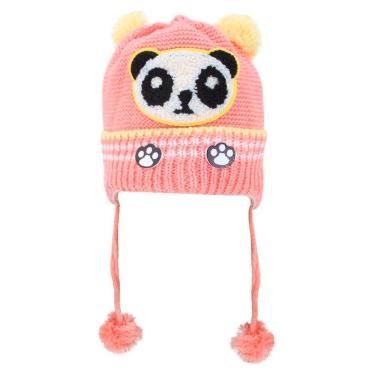 Imagem de Touca Gorro Infantil Salmão Panda Tamanho Único