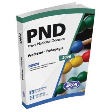 Imagem de Apostila PND 2025 CNU Professores Professor Pedagogia - Apcon
