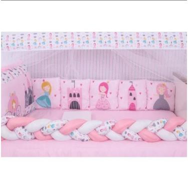 Imagem de Kit Berço Completo 13 Peças Estampas Modernas Bebê - Laika Enxovais, B