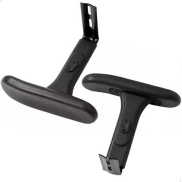 Imagem de Par Braço Digitador Regulável em Polipropileno – Conforto e Durabilidade para Cadeiras Secretária, Executiva, Diretor e Presidente - Escritex