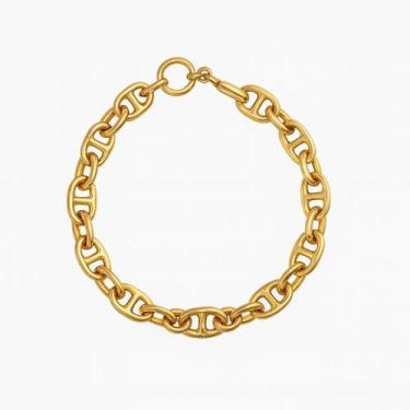 Imagem de Pulseira Correte Elo Oval Achatado com Fecho Boia - PLN1 - Grupo Arita