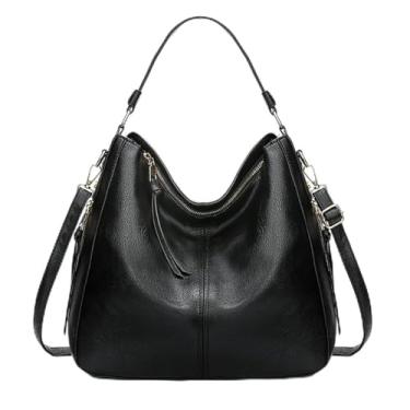 Imagem de Bolsa Feminina Couro Pu Transversal Moderna Elegante Trabalho Passeio Dia a Dia (PRETA)