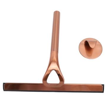 Imagem de Aramox 304 Aço Inoxidável, Limpador de Limpador de Banheiro de Silicone Com Alça, Lavador de Chuveiro Espelhado para Ladrilhos de Vidro da Janela, Cozinha de Porta de Carro, (Brass antigas)