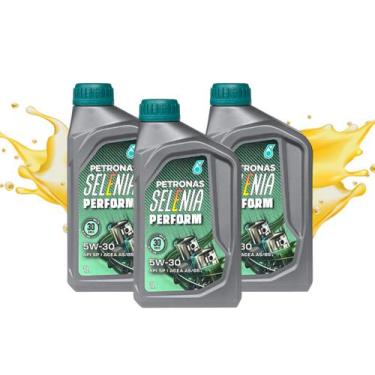 Imagem de Kit 3 Óleo Lubrificante 5W30 API SN Selenia Perform 100% Sintetico 1 L