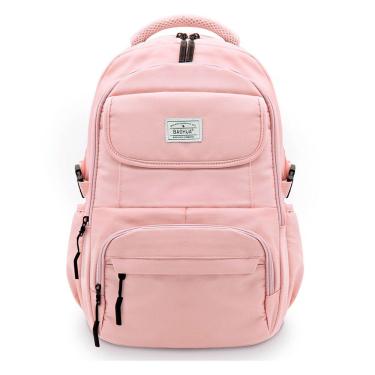 Imagem de Mochila para notebook até 15 polegadas poliéster rosa pastel Baohua