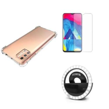 Imagem de Kit Flash Selfie Moto G9 Plus + Capa + Película De Vidro 3D - Motorola
