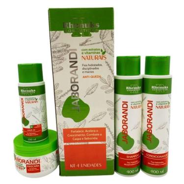 Imagem de Kit Capilar Jaborandi Antiqueda c/ 4 Itens Rhenuks