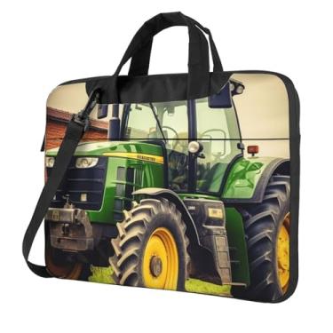 Imagem de Capa para laptop com tema de trator, capa protetora à prova de choque para notebook portátil para homens e mulheres, Preto, 15.6 inch