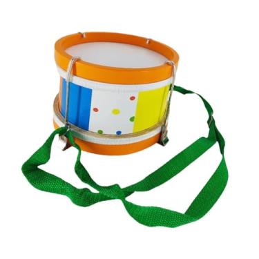 Imagem de Colaxi Tambor de mão com correia Instrumento de percussão Instrumento musical Tambor de madeira para crianças para tocar atividades de festas de aniversário