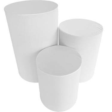Imagem de Capa de Cilindro Para Decoração Festa Veste Fácil - Kit Capa Para Cilindro multicolorido(BRANCO)