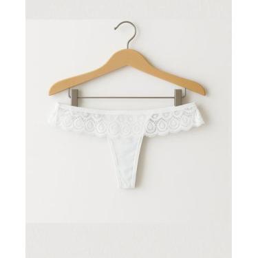 Imagem de Calcinha Sensual Tipo Tanga Feita em Renda e Lycra na Poliamida - Cecí