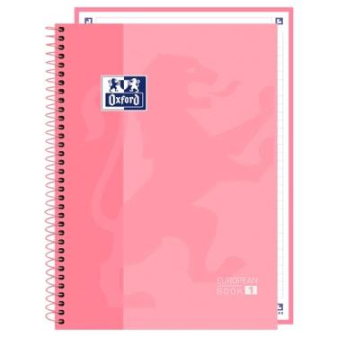 Imagem de Caderno Espiral Capa Dura – Oxford Europeanbook – 1 Materia – 80 Folhas – Rosa Pastel