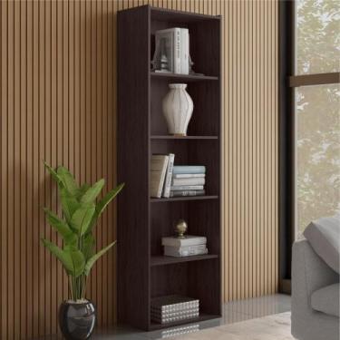 Imagem de Estante Livreiro 4 Prateleiras Ruby Castanho - CASA H
