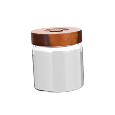 Imagem de SiaBiced Caixa de grãos de café, recipiente de armazenamento, válvula de, organizador de alimentos para cozinha, farinha, açúcar, cereais, 800ml 10x10x12cm